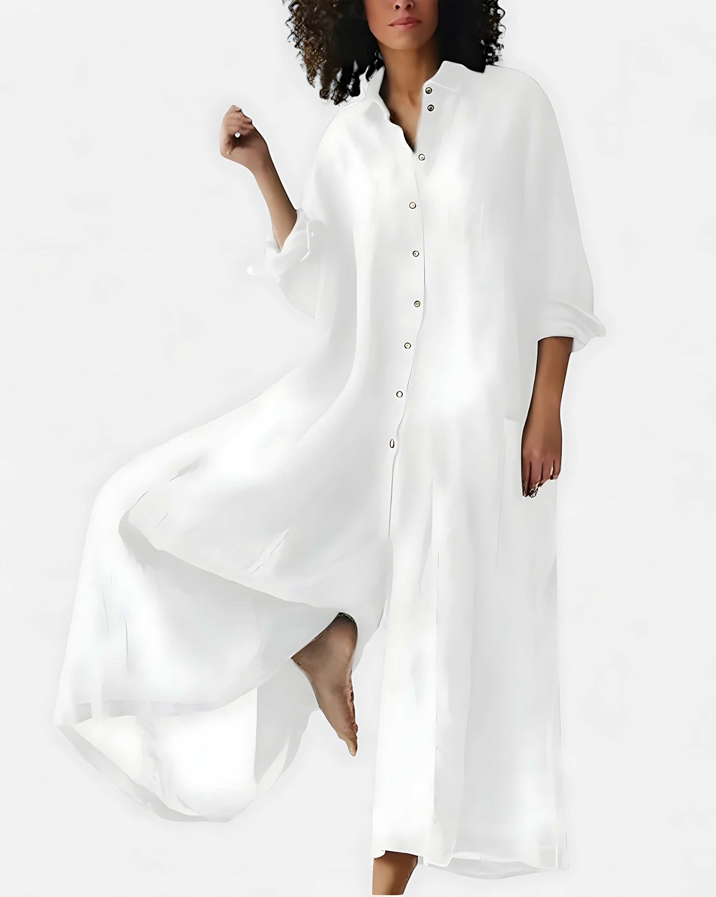 Sophie – Collared Oversized Wide Leg Jumpsuit