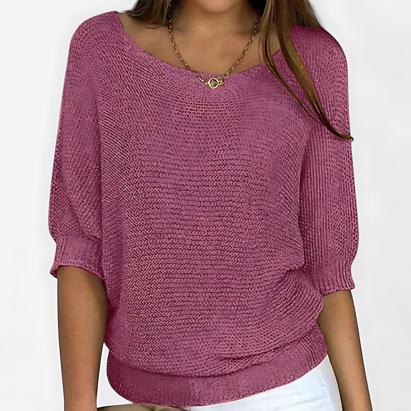 Sophie – Dolman Sleeve Lightweight Knit Top