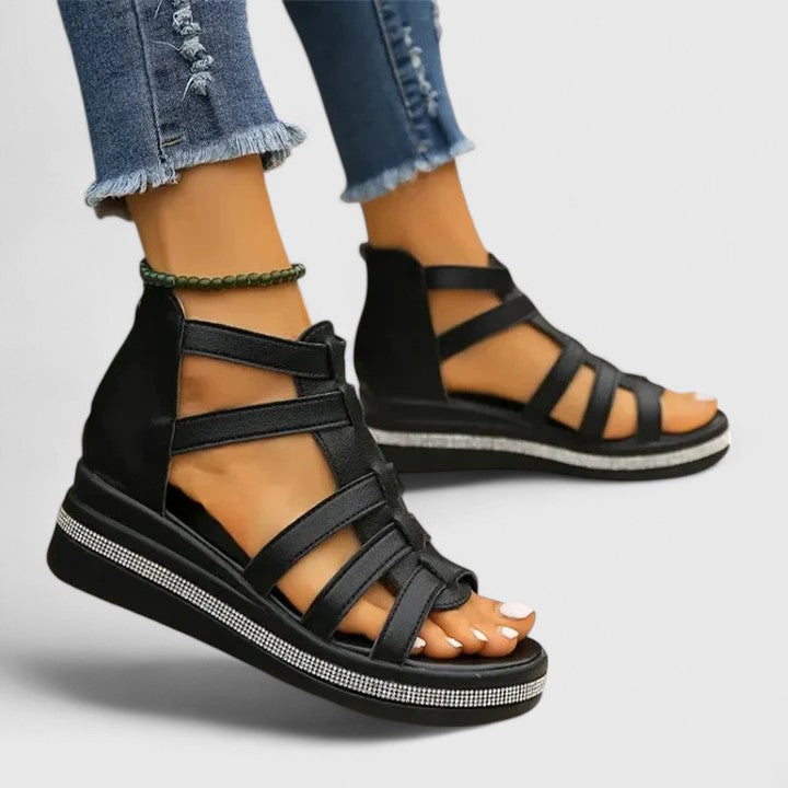 Blakely – Strappy Gladiator Wedge Sandals