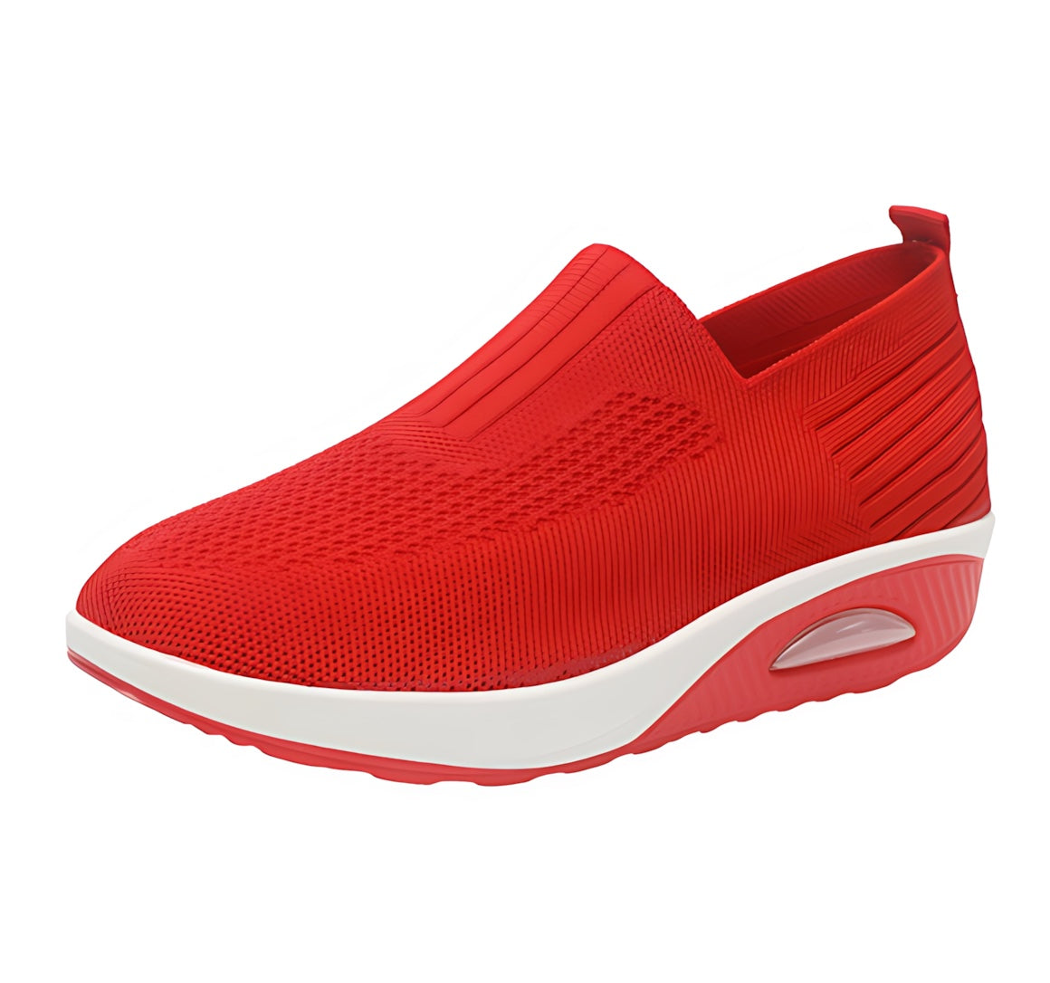 Stella – Stretch Knit Slip On Wedge Sneakers