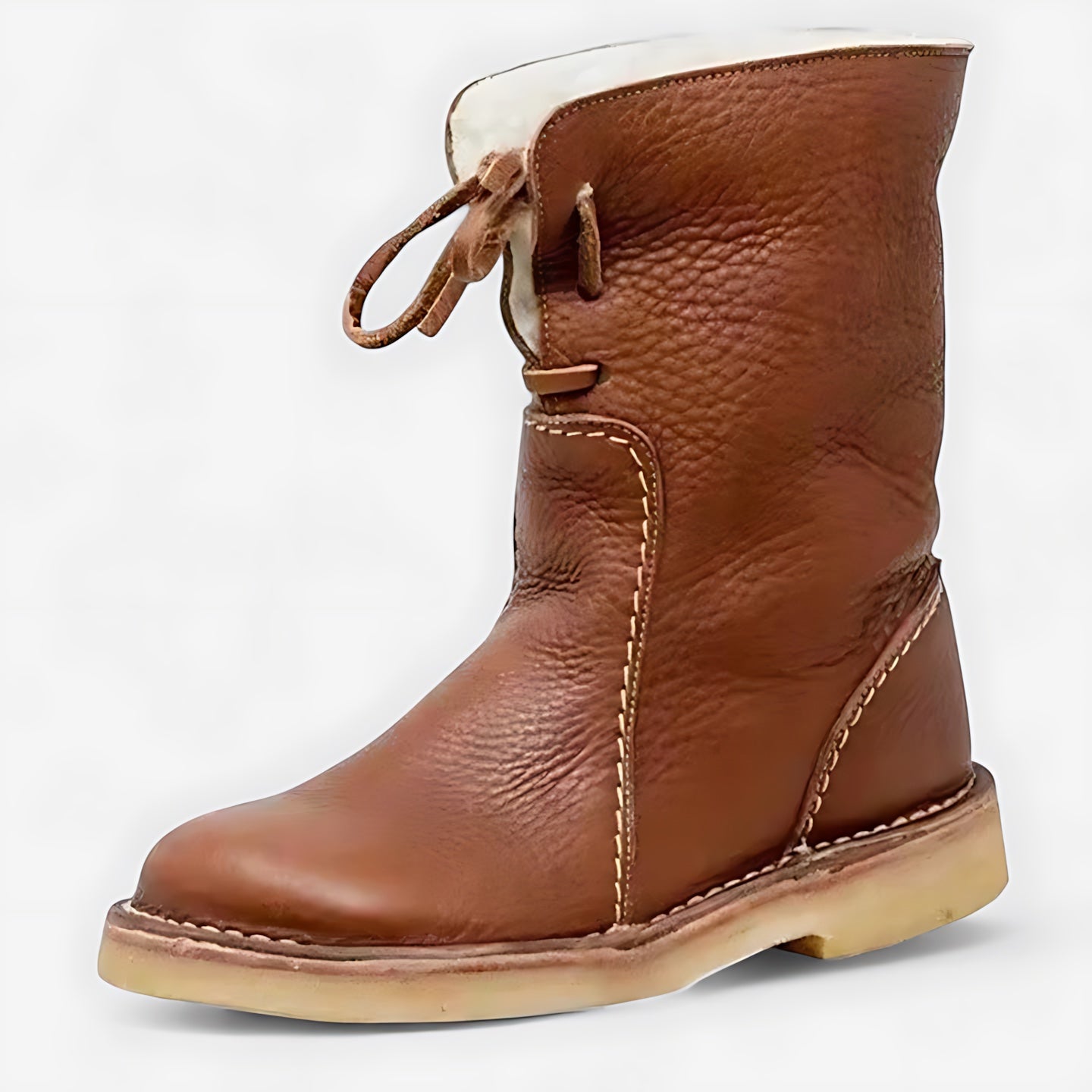Talia – Suede Faux Fur Trim Ankle Boots