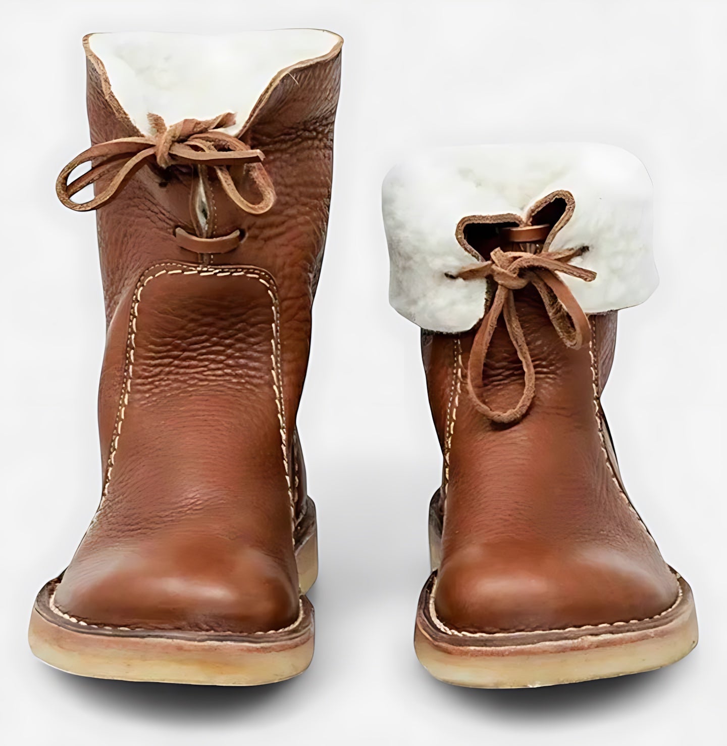 Talia – Suede Faux Fur Trim Ankle Boots