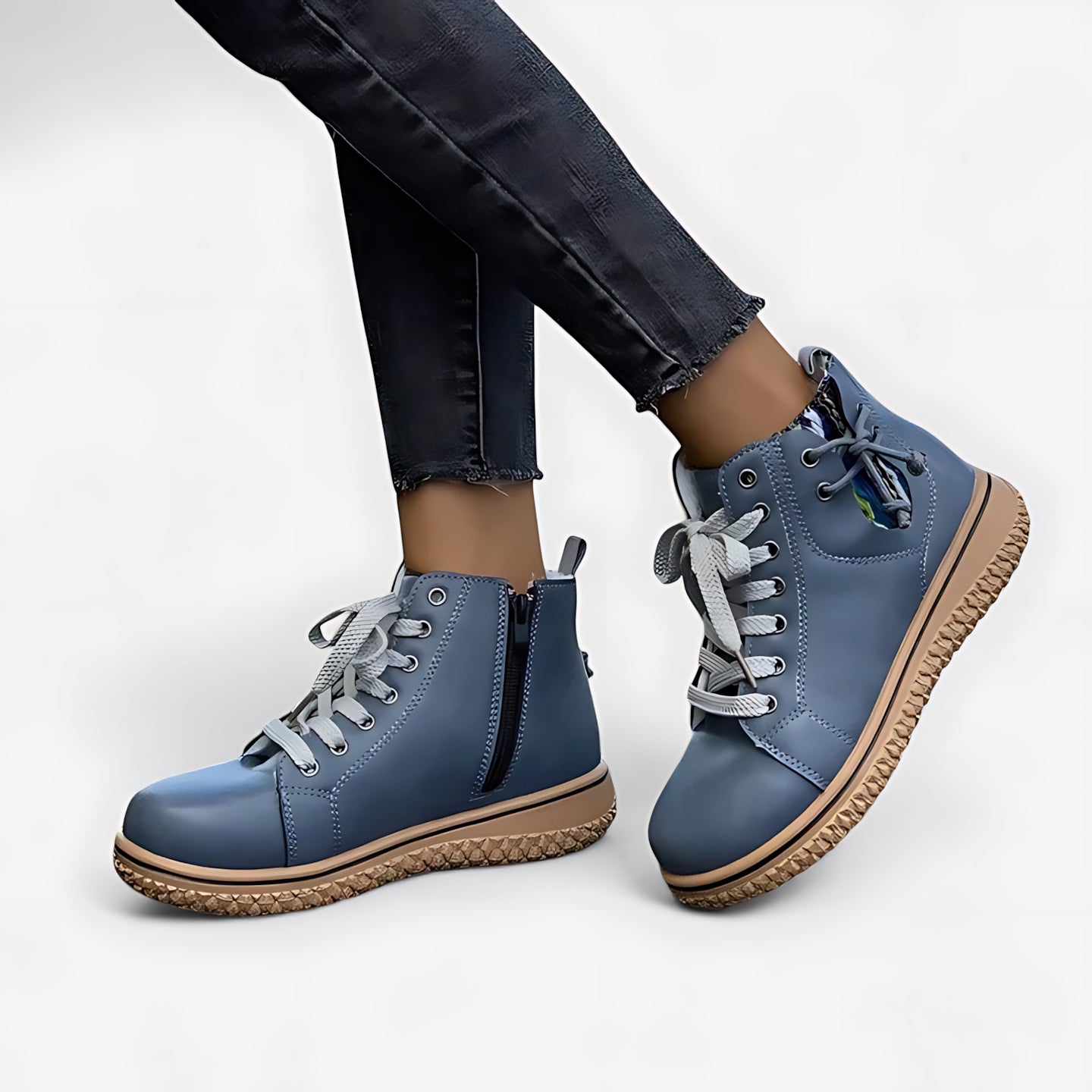 Thea – Leather Lace Up Ankle Boots