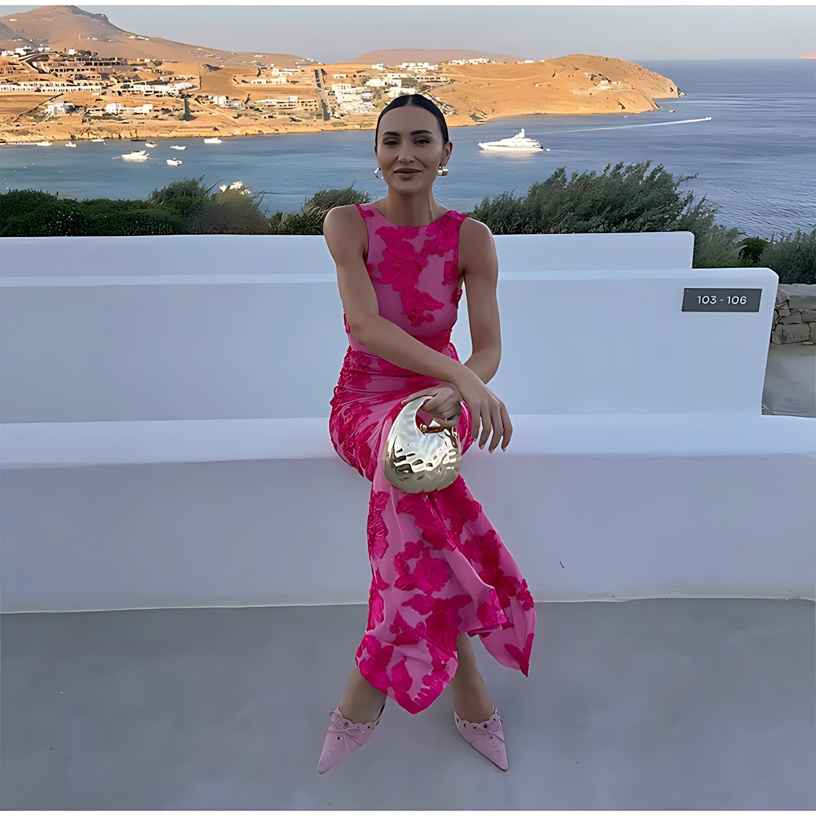 Valentina – Floral Print Bodycon Maxi Dress