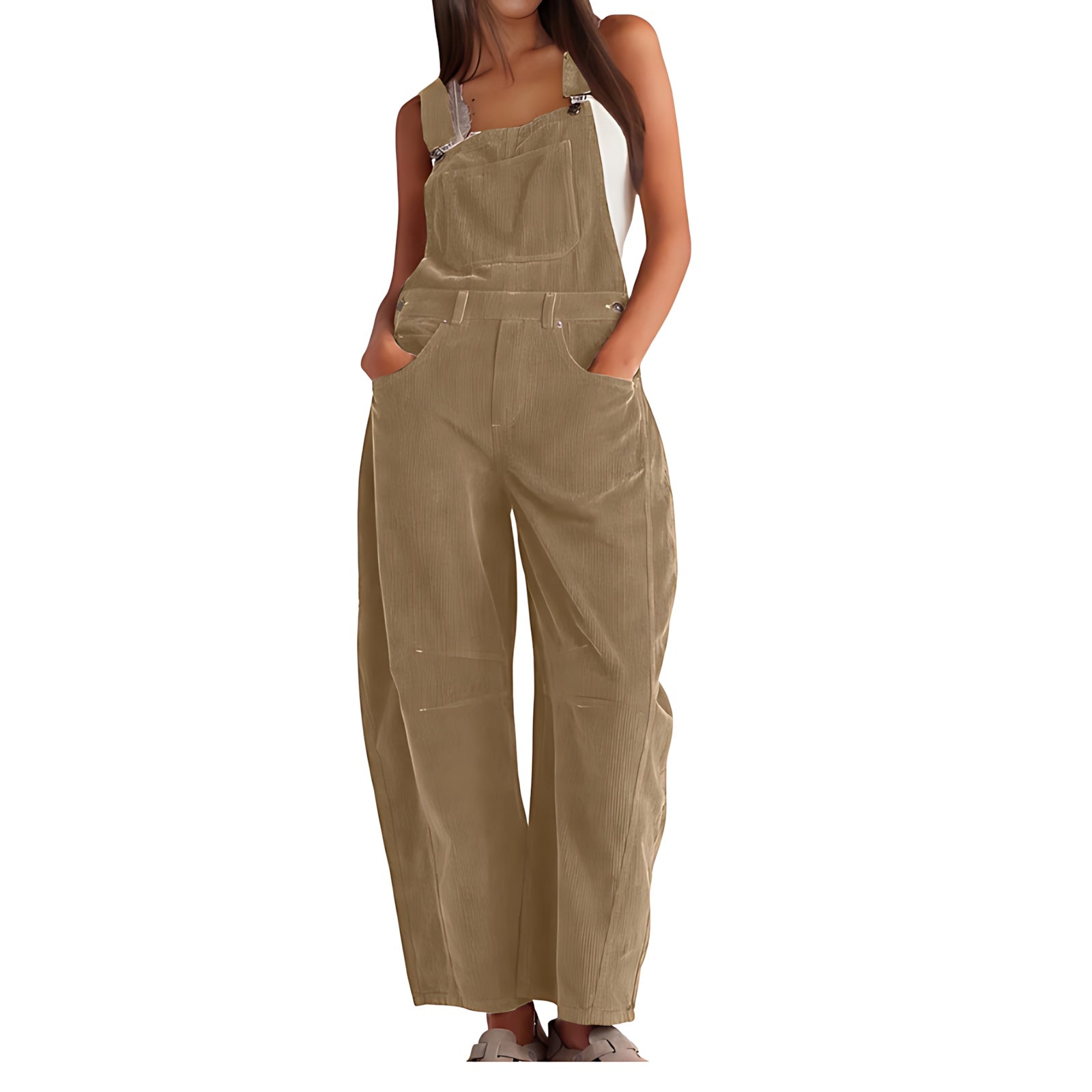 Valerie – Square Neck Wide Leg Overalls