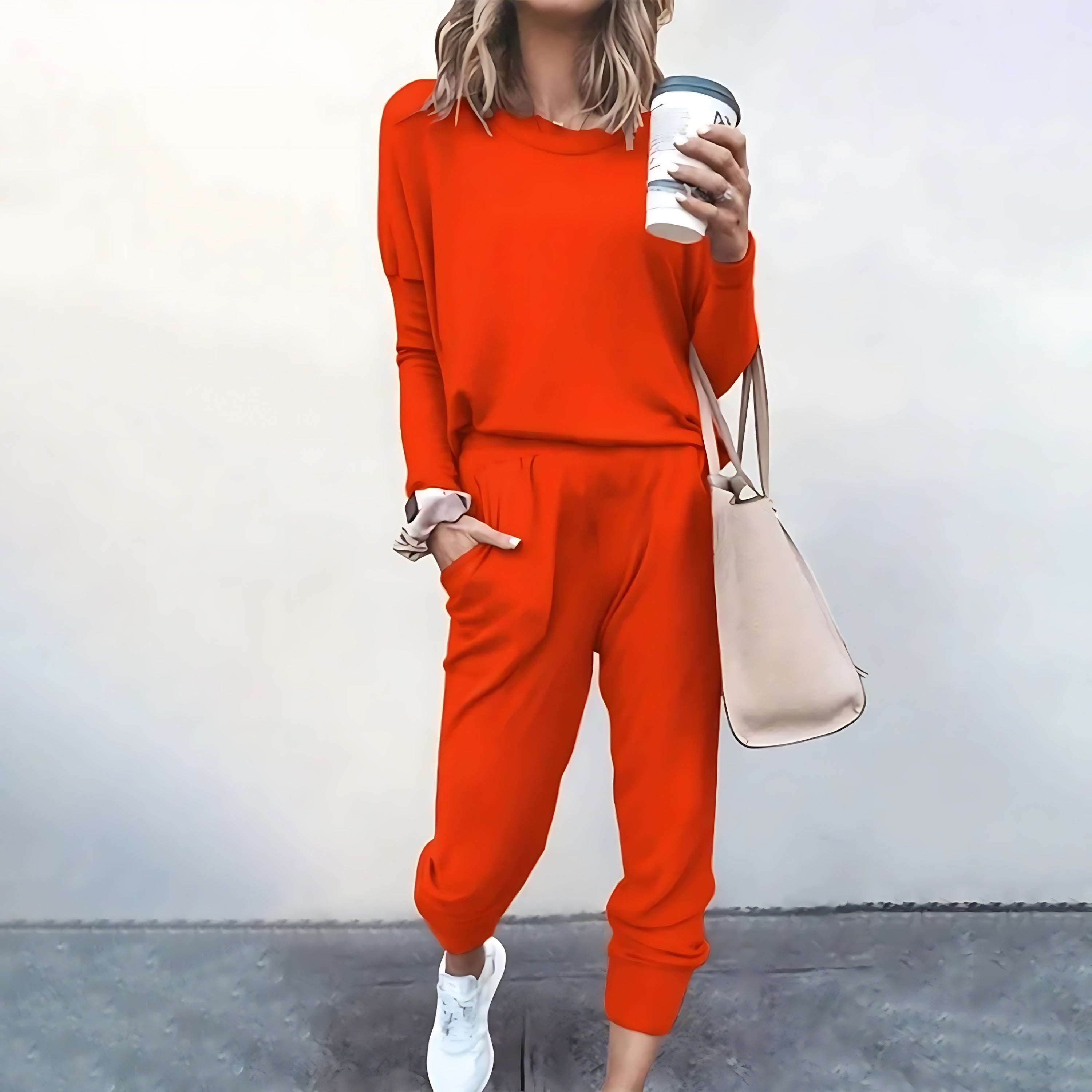 Victoria – Crew Neck Sweatshirt And Joggers Lounge Set