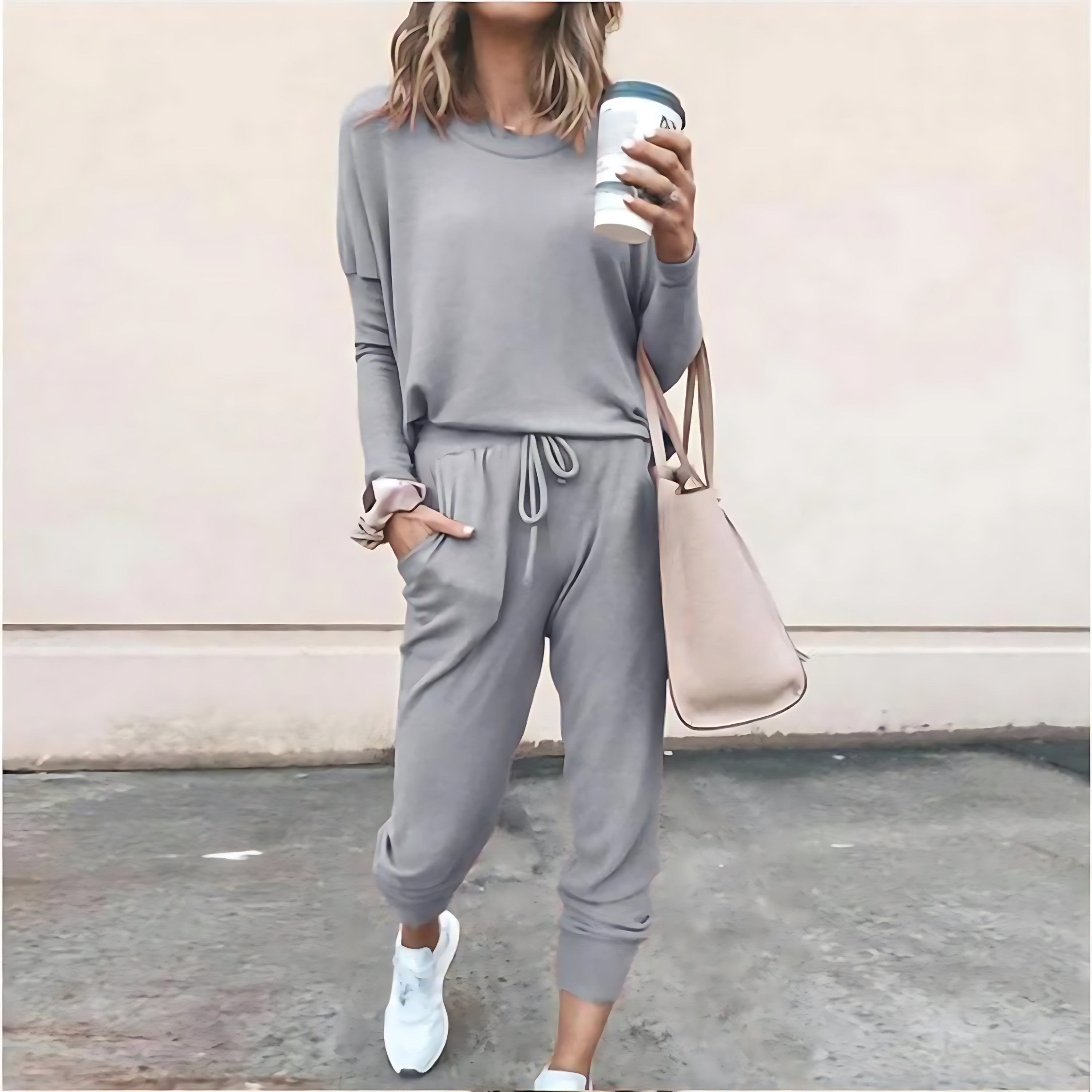 Victoria – Crew Neck Sweatshirt And Joggers Lounge Set