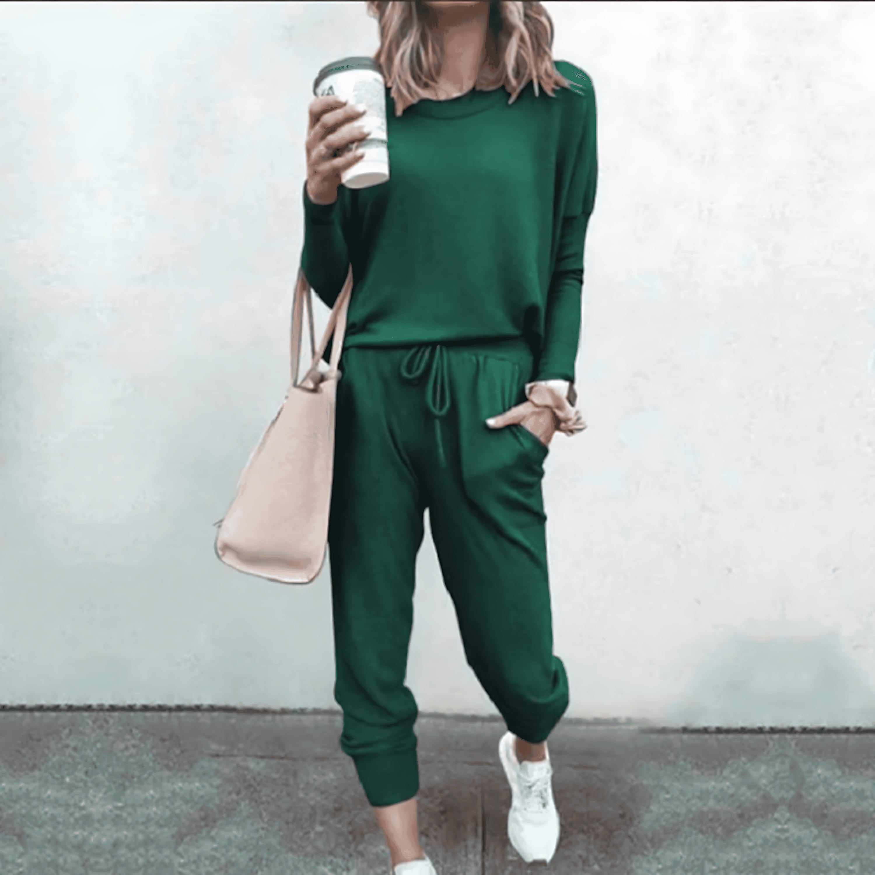 Victoria – Crew Neck Sweatshirt And Joggers Lounge Set