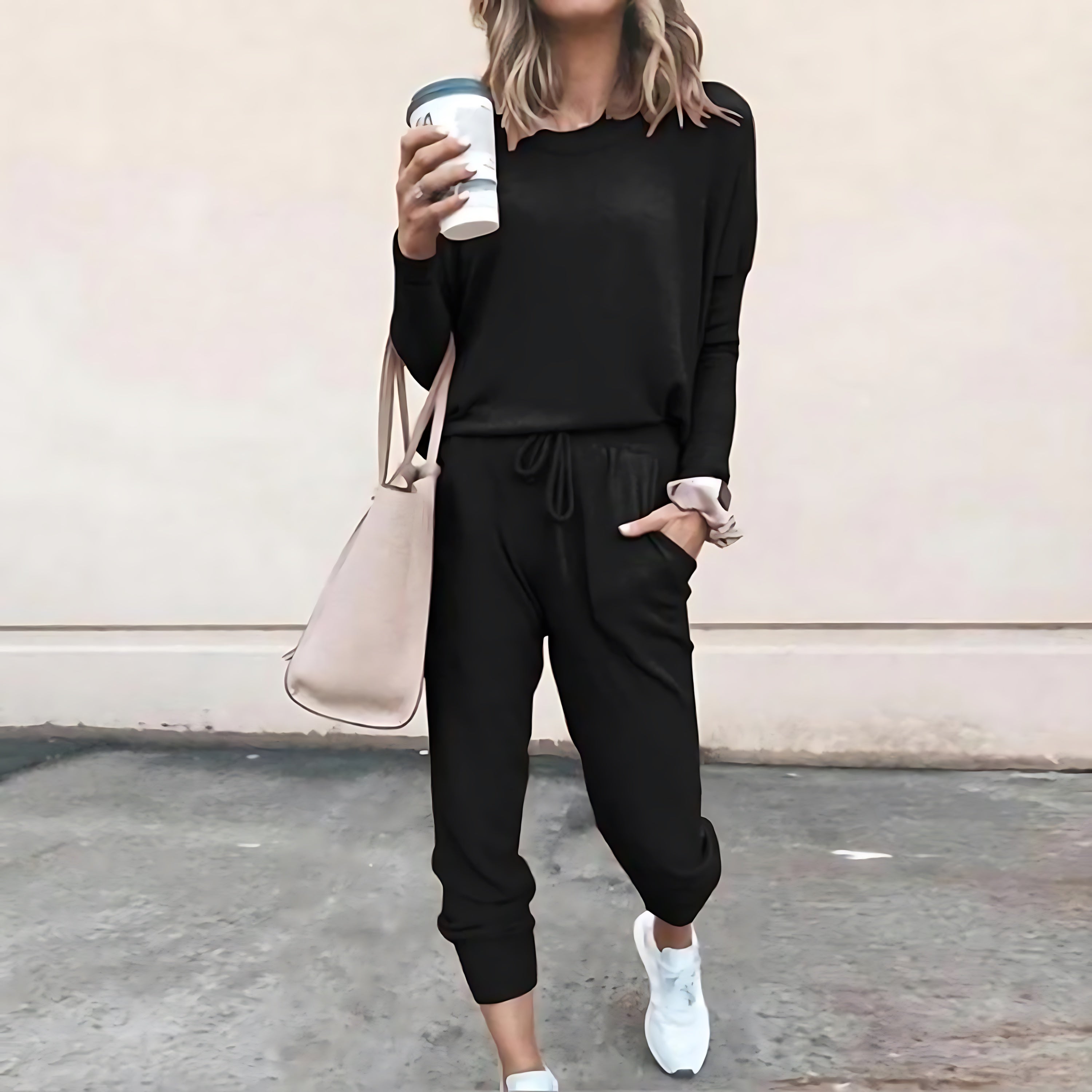 Victoria – Crew Neck Sweatshirt And Joggers Lounge Set