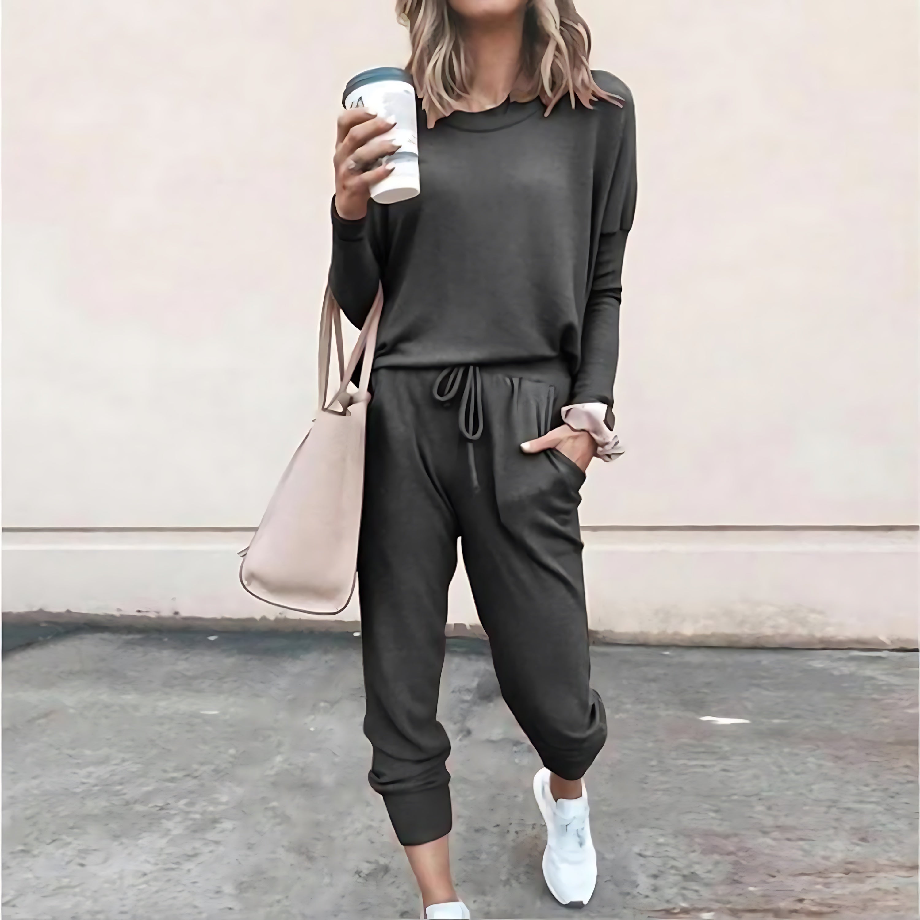 Victoria – Crew Neck Sweatshirt And Joggers Lounge Set