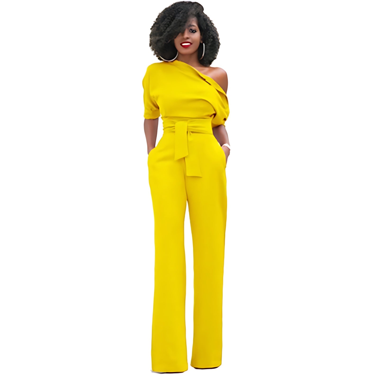 Violet – Off Shoulder Wide Leg Formal Jumpsuit