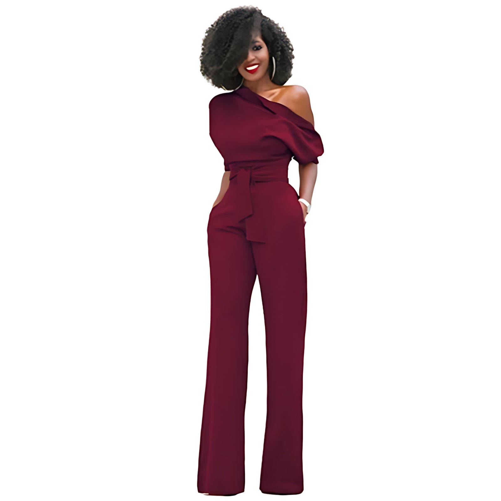 Violet – Off Shoulder Wide Leg Formal Jumpsuit