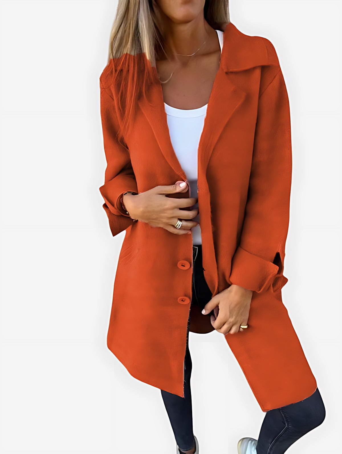 Vivian – Open Front Longline Blazer
