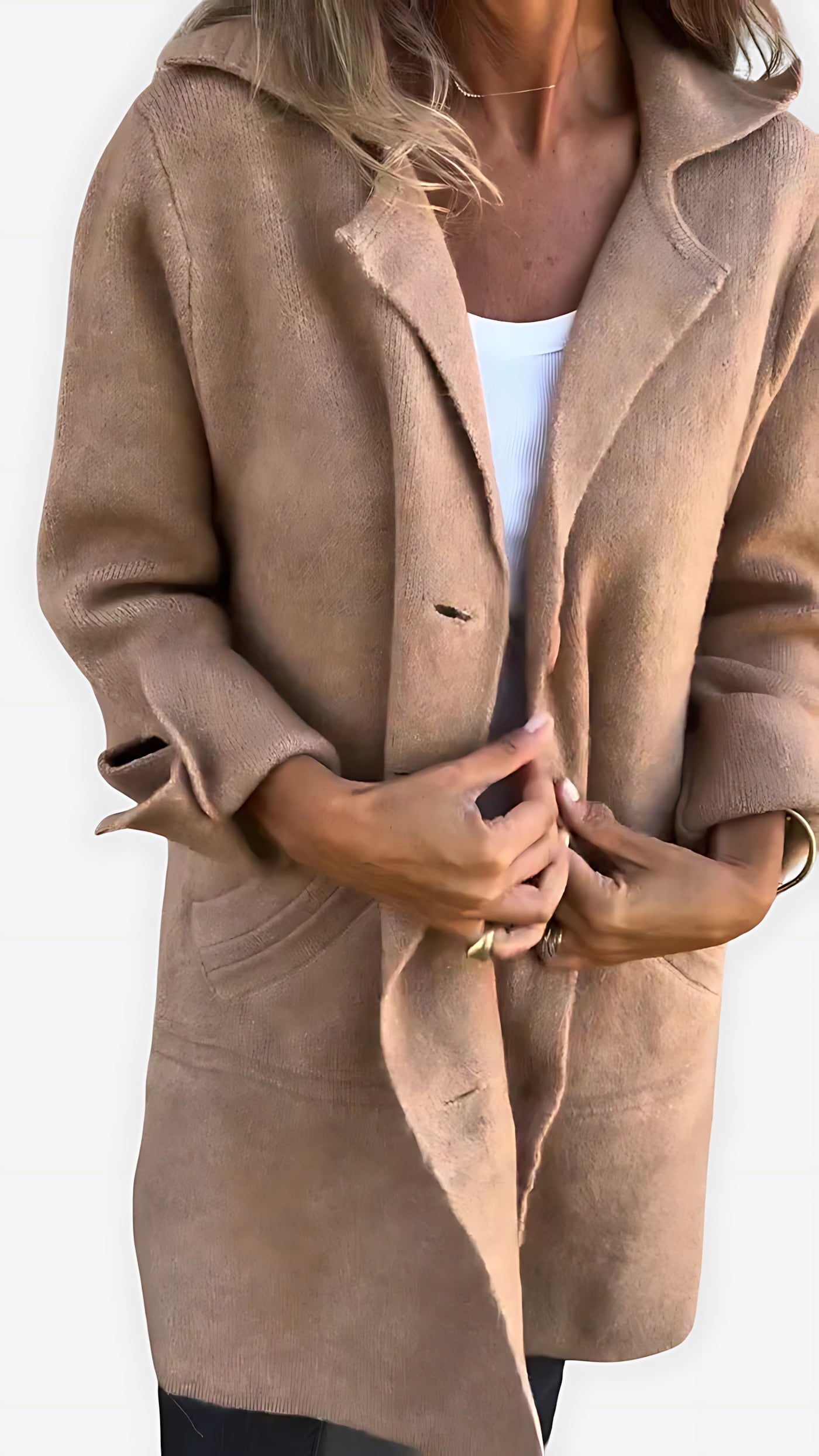 Vivian – Open Front Longline Blazer
