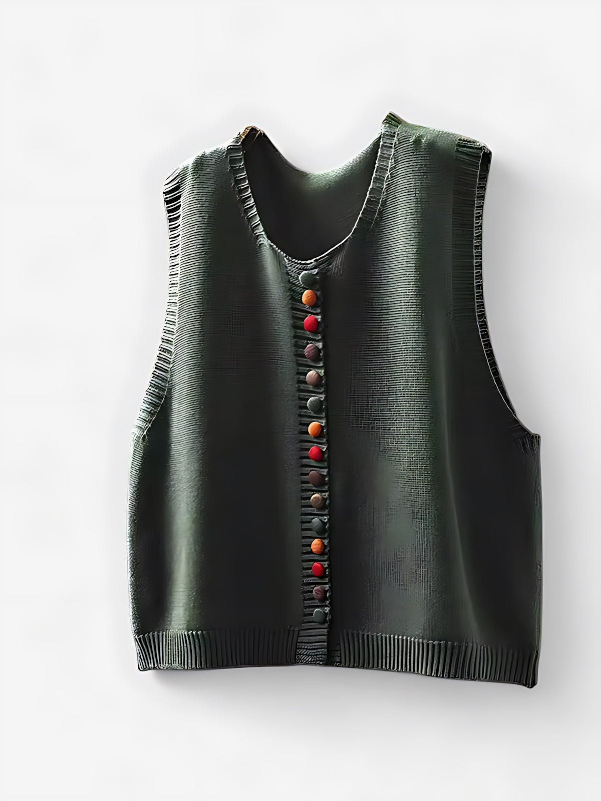 Vivian – V Neck Button Up Sweater Vest