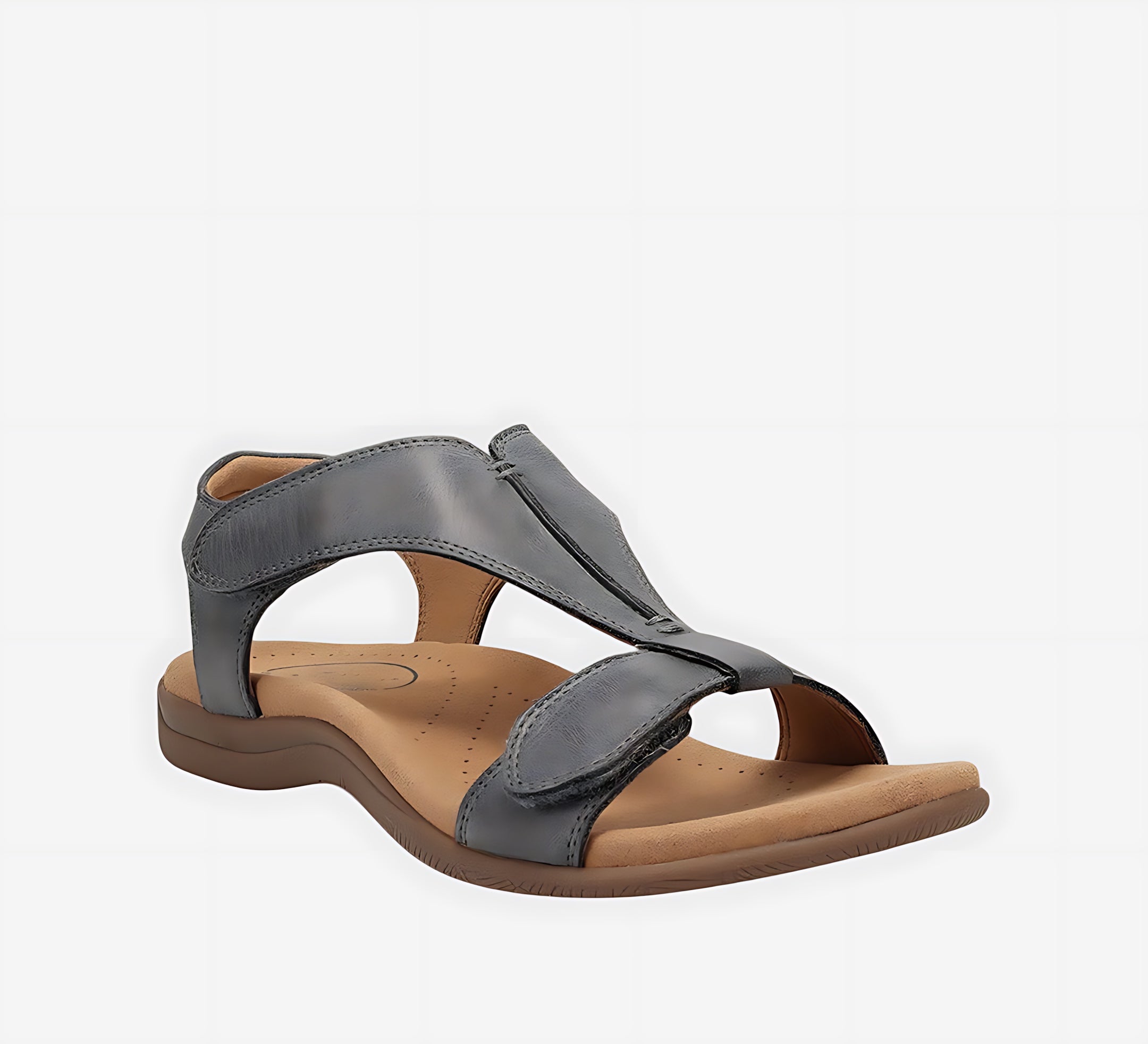 Willow – Cutout T-Strap Flat Sandals