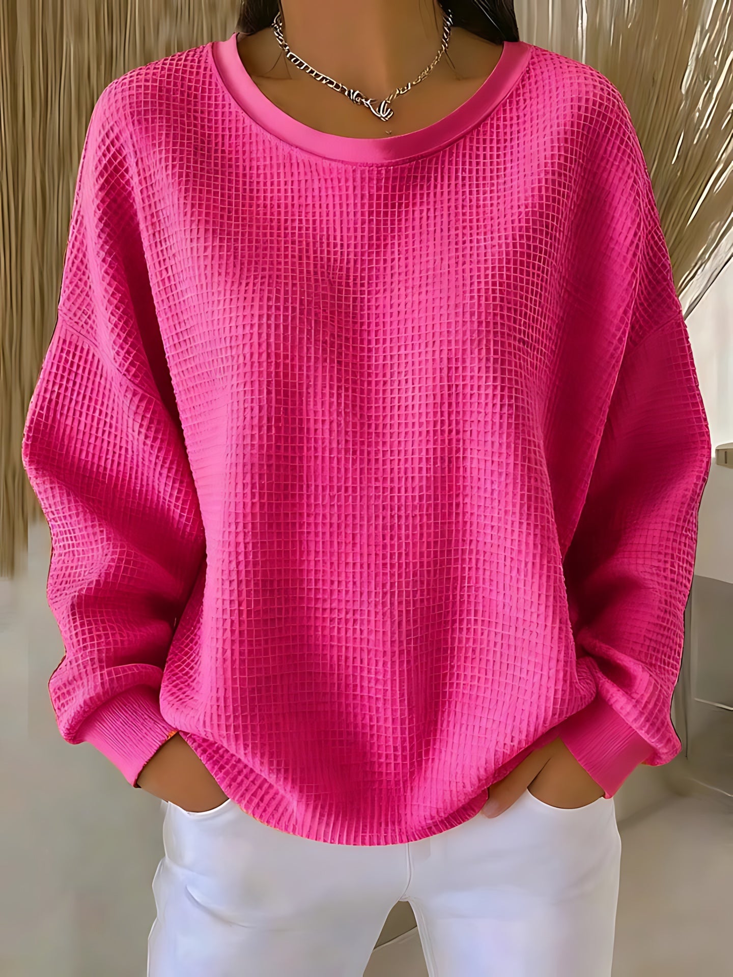 Wren – Oversized Crew Neck Knit Sweater