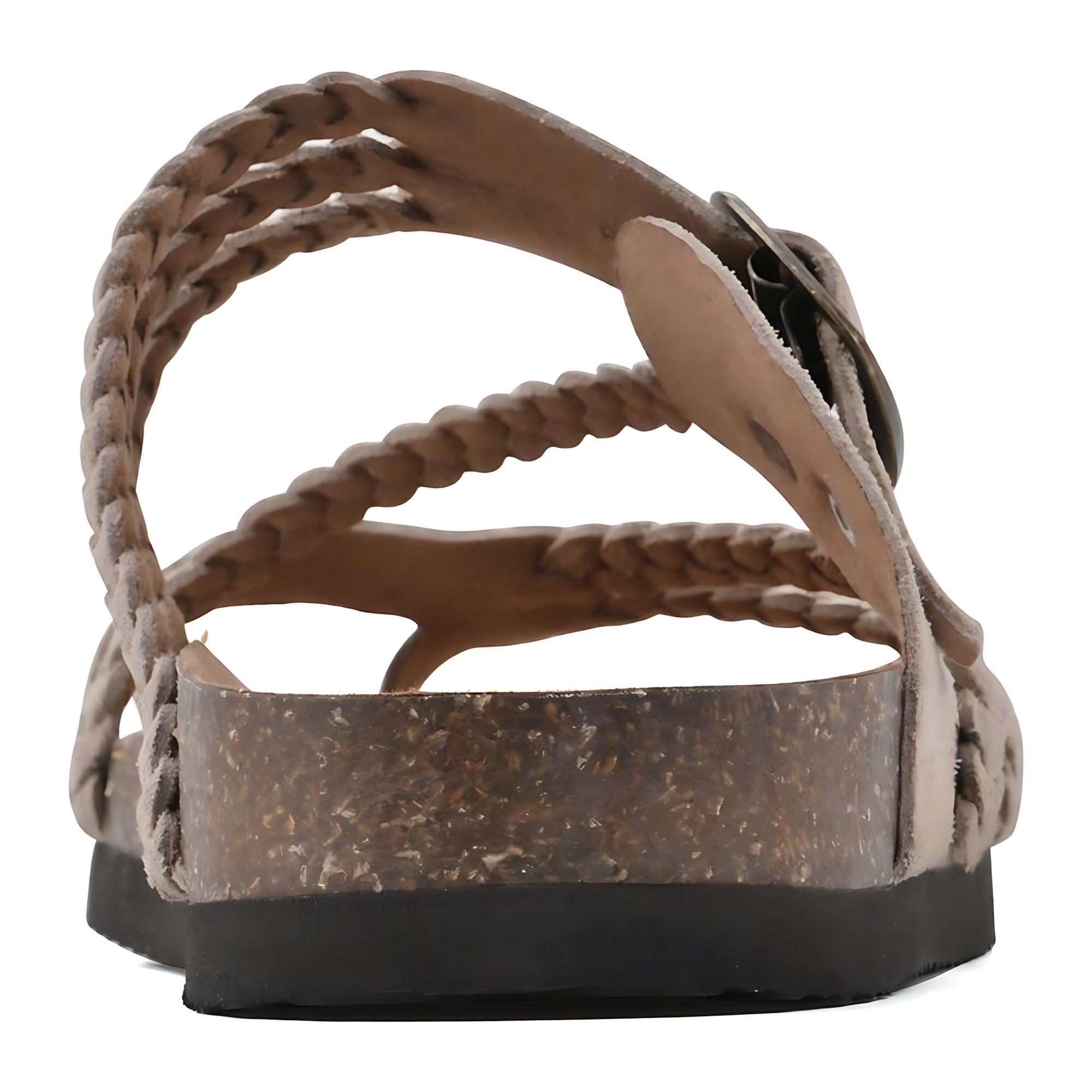 Zoe – Braided Flat Slide Sandals