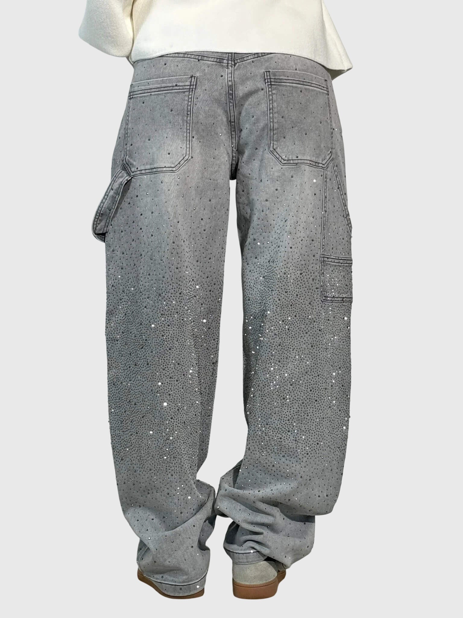 Catalina – Rhinestone Baggy Wide Leg Jeans