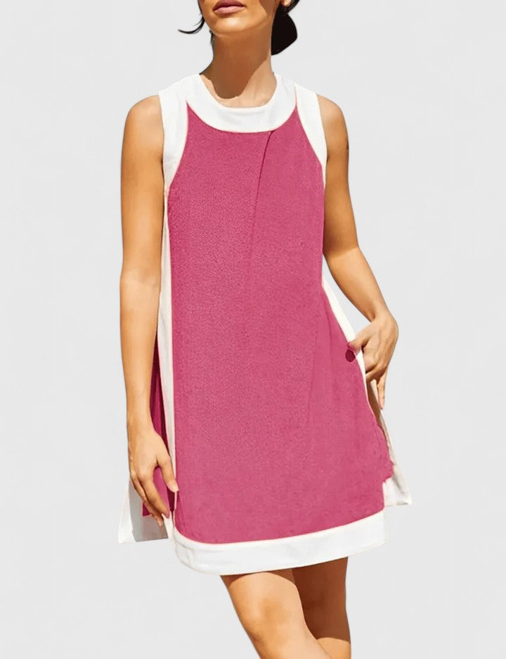 Madison – Colorblock A-Line Summer Mini Dress