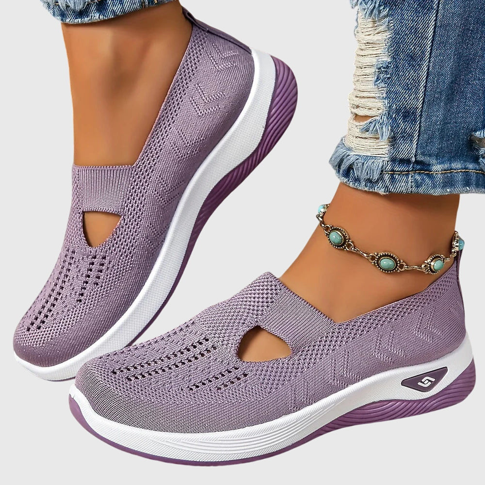 Gabriella – Knit Slip On Low Top Walking Sneakers