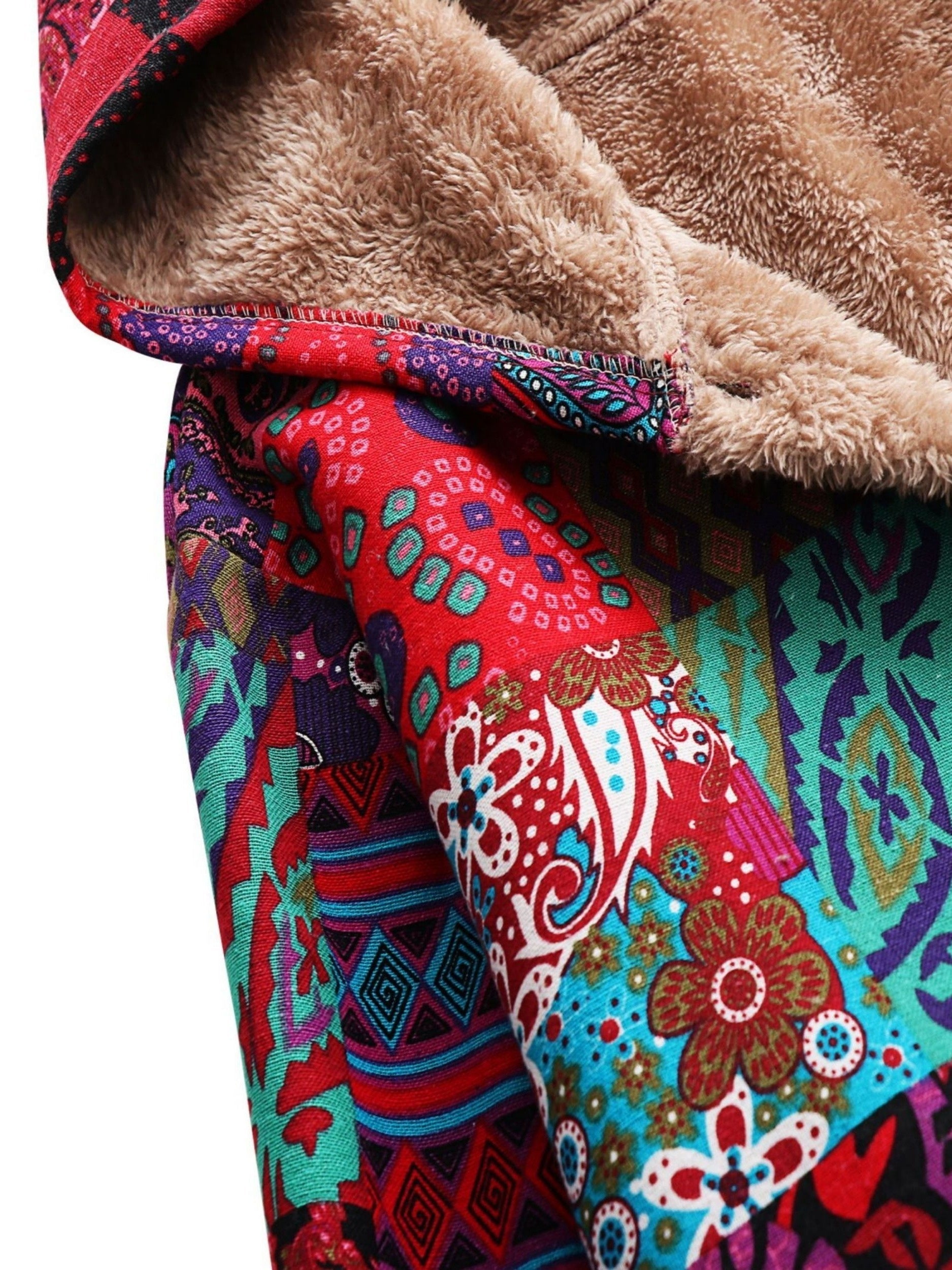 Madeline – Floral Print Quilted Longline Coat