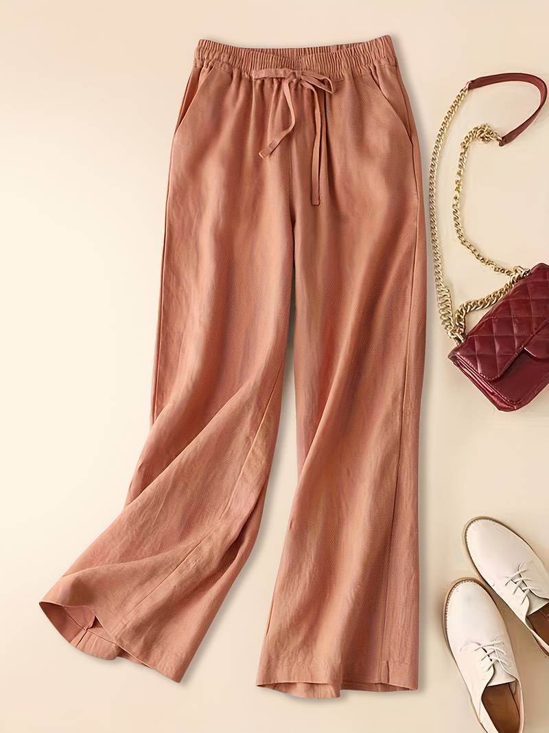 Lainey – Ribbed Knit Wide Leg Pants
