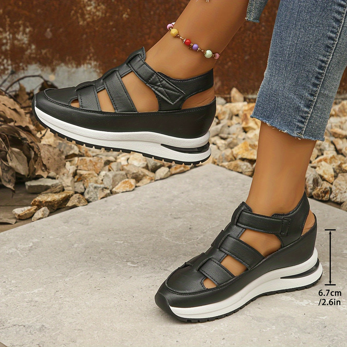 Talia – Cutout Slingback Platform Sandals