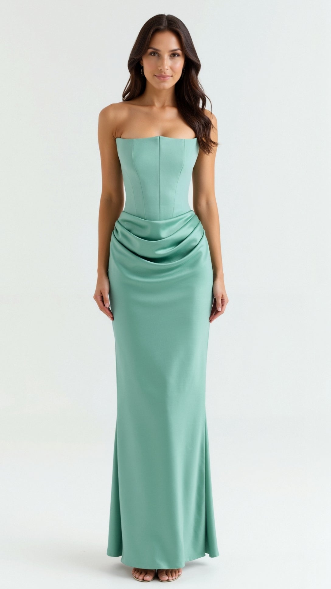 Renata – Strapless Bodycon Evening Maxi Dress