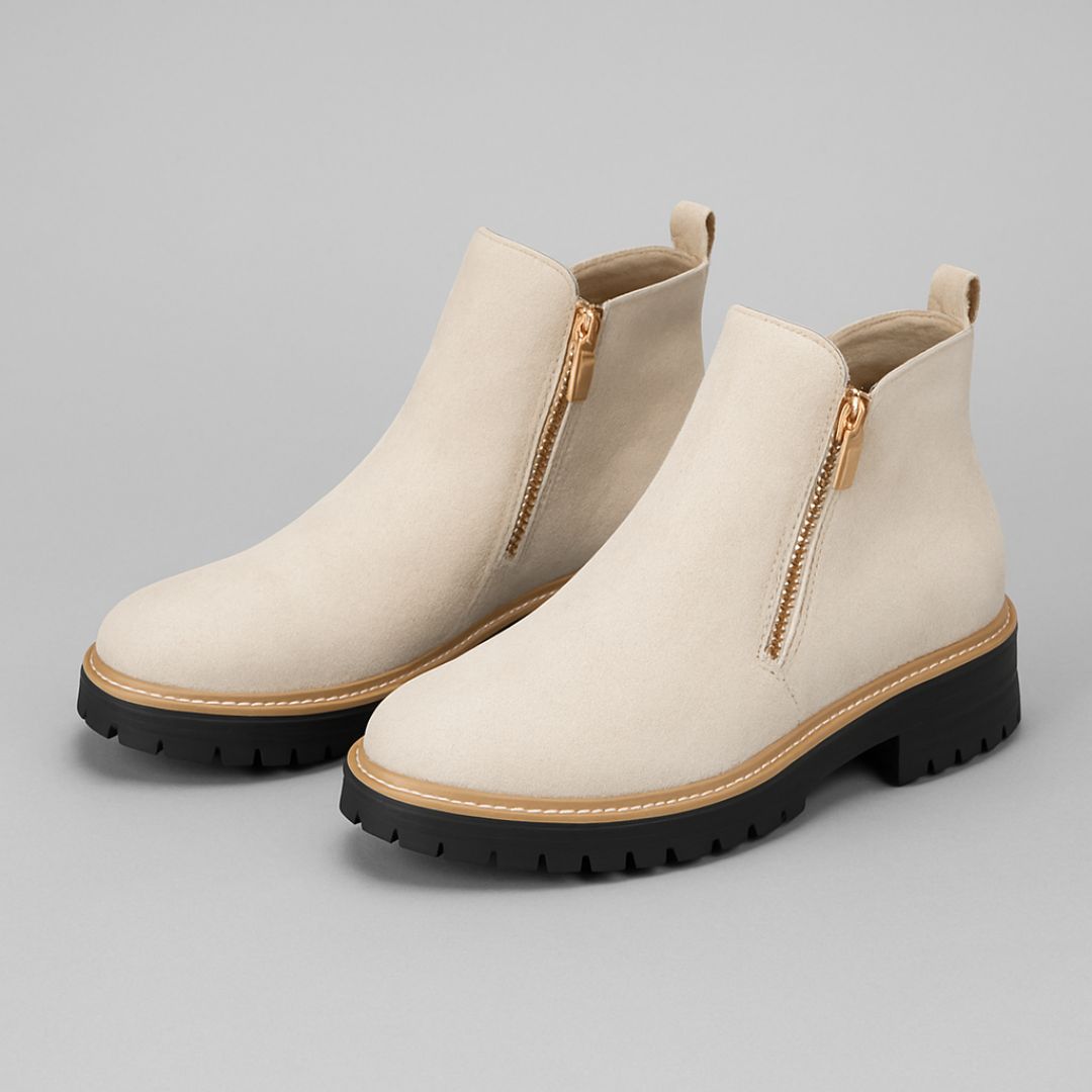Lilah – Suede Lug Sole Ankle Boots