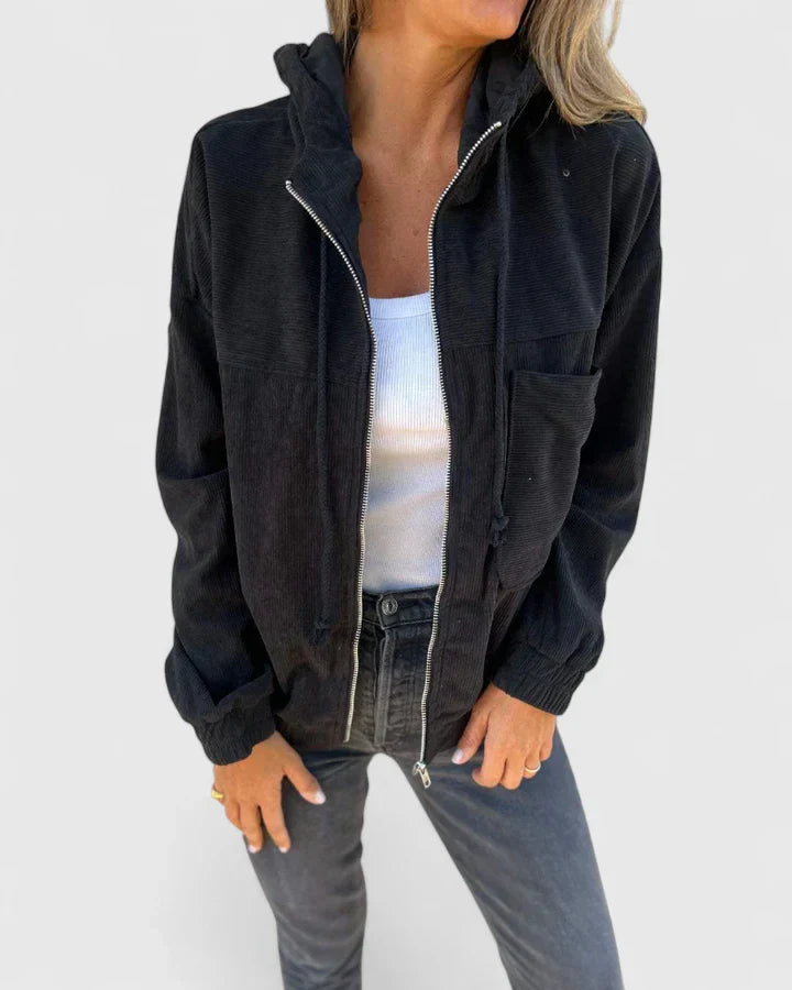 Penelope – Corduroy Zip Up Jacket