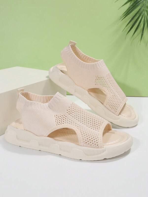 Octavia – Mesh Slip On Wedge Sandals