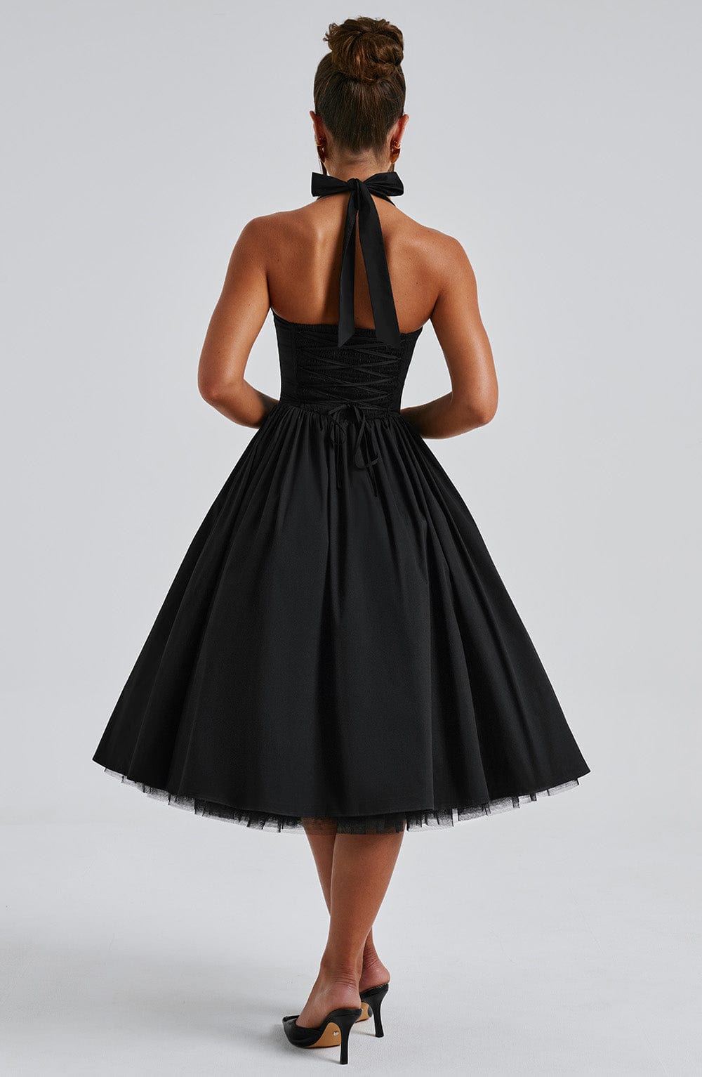 Edith – Square Neck A Line Summer Midi Dress