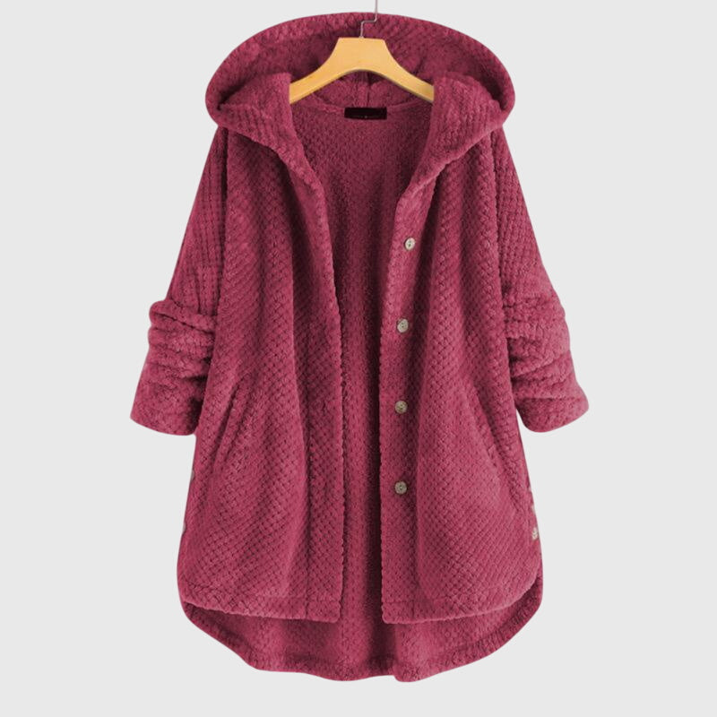 Sienna – Sherpa Fleece Button Up Jacket