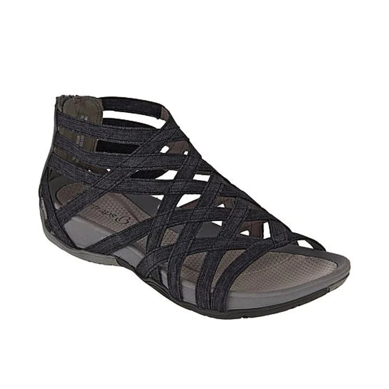 Diana – Woven Cutout Closed Toe Wedge Sandals