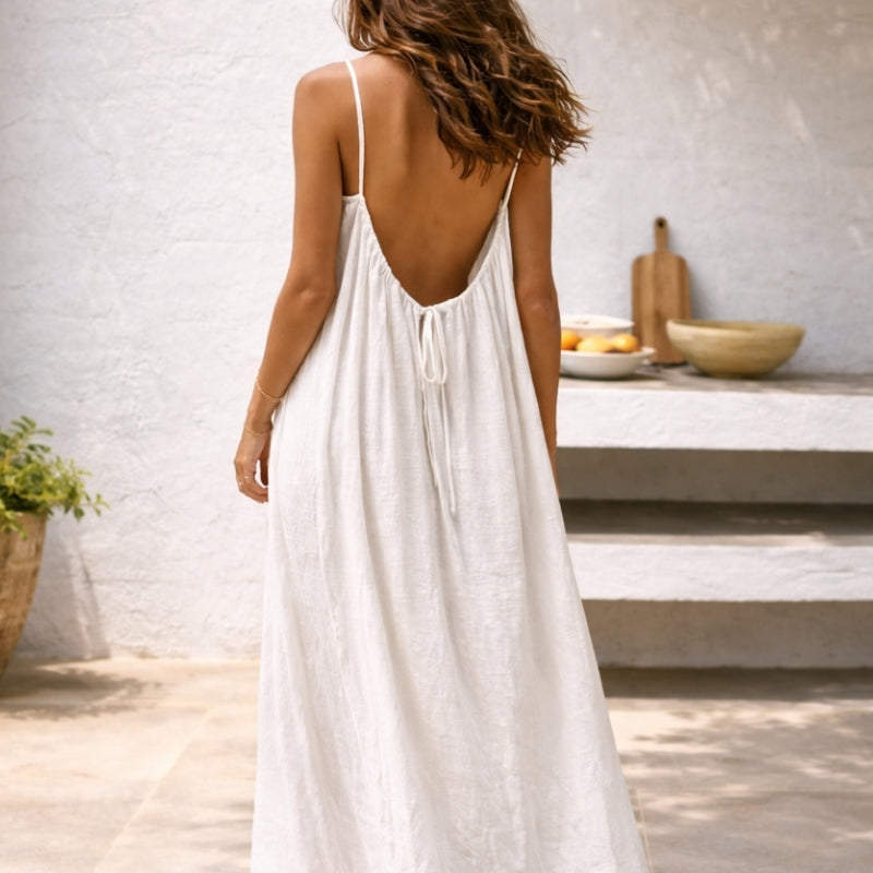 Riley – Scoop Neck Cami Summer Maxi Dress