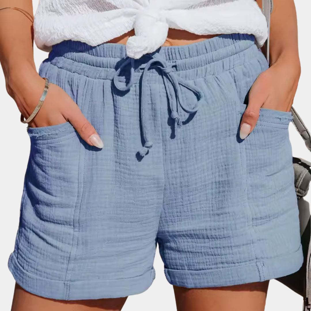 Skylar – Elastic Waist Wide Leg Summer Shorts