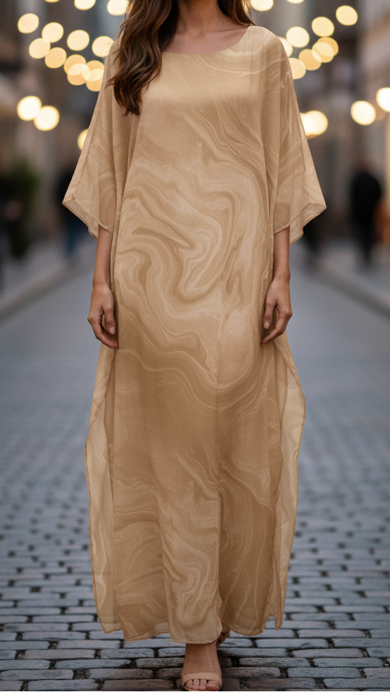 Valentina – Batwing Sleeve Kaftan Evening Maxi Dress