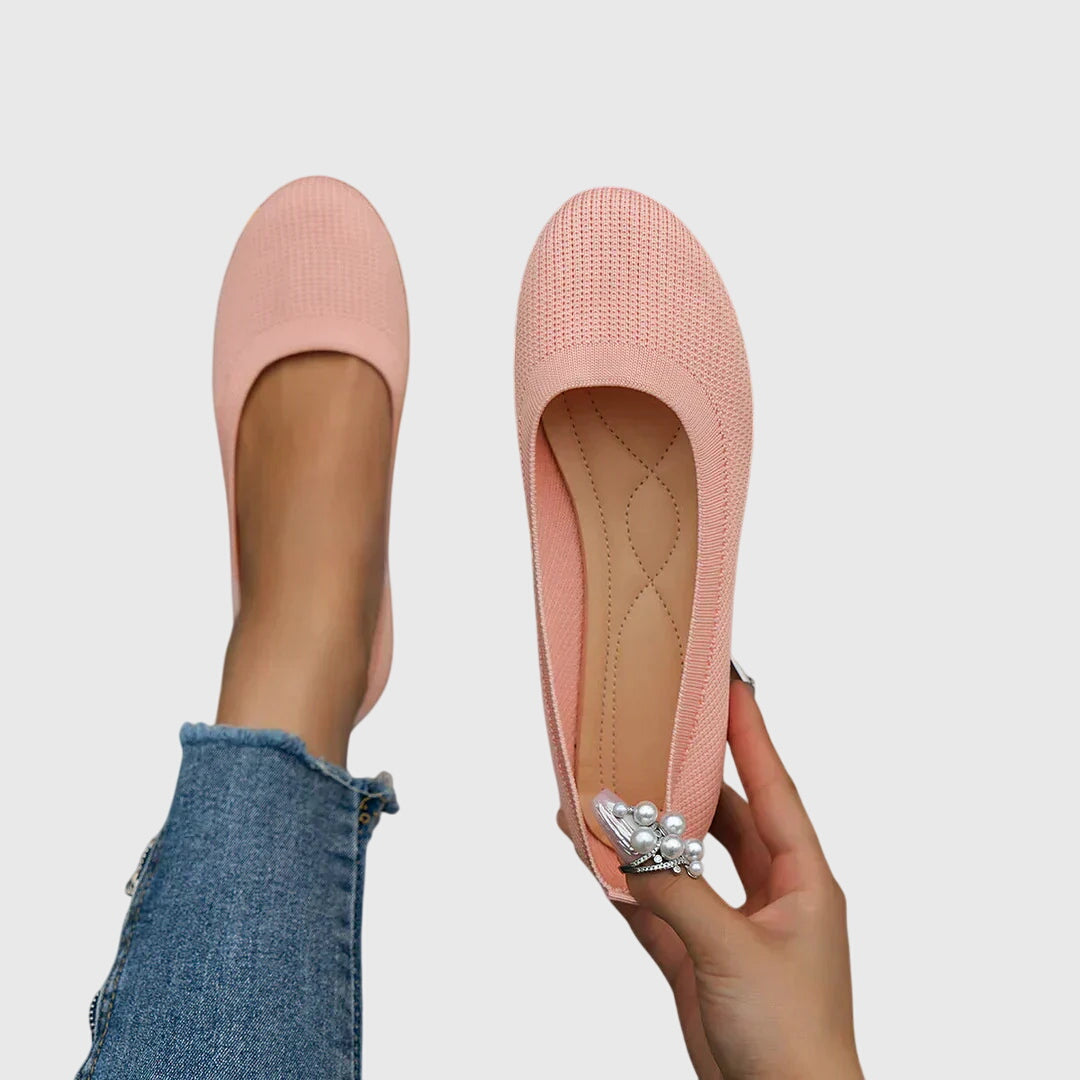 Ariana – Ankle Strap Round Toe Ballet Flats
