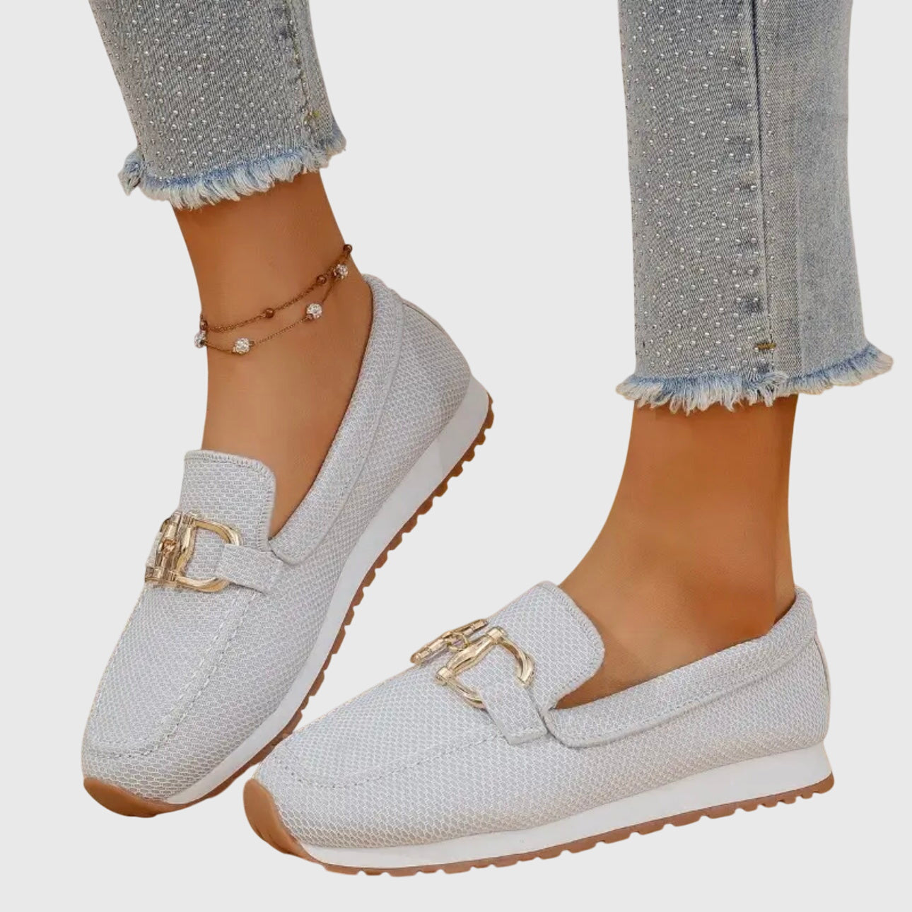Hannah – Suede Horsebit Platform Loafers