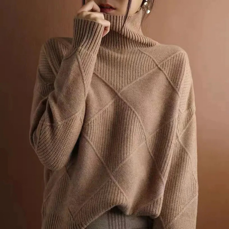 Aaliyah – Chunky Ribbed Turtleneck Sweater