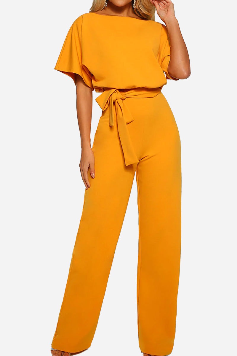 Eliza – Batwing Sleeve Formal Wide Leg Jumpsuit