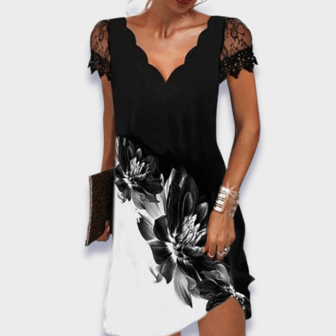 Wren – Lace V Neck Cocktail Dress