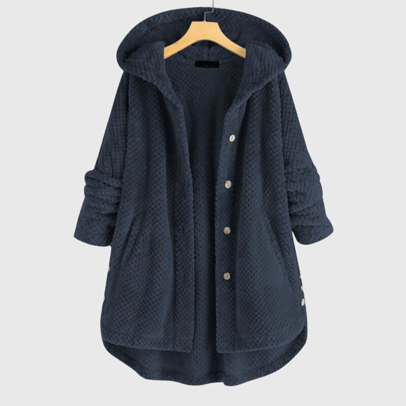 Sienna – Sherpa Fleece Button Up Jacket