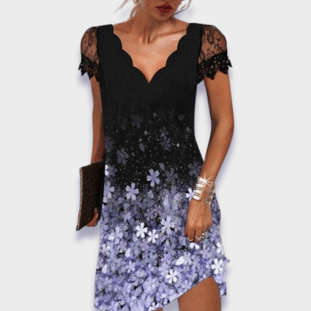Wren – Lace V Neck Cocktail Dress