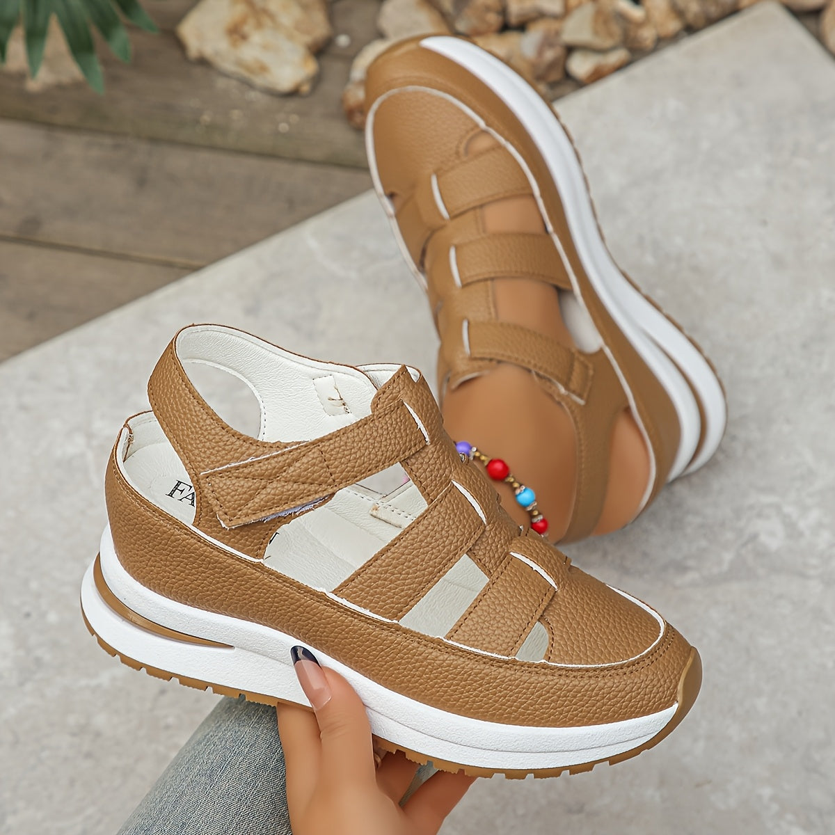Talia – Cutout Slingback Platform Sandals