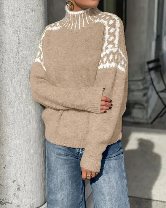 Blakely – Fair Isle Turtleneck Knit Sweater