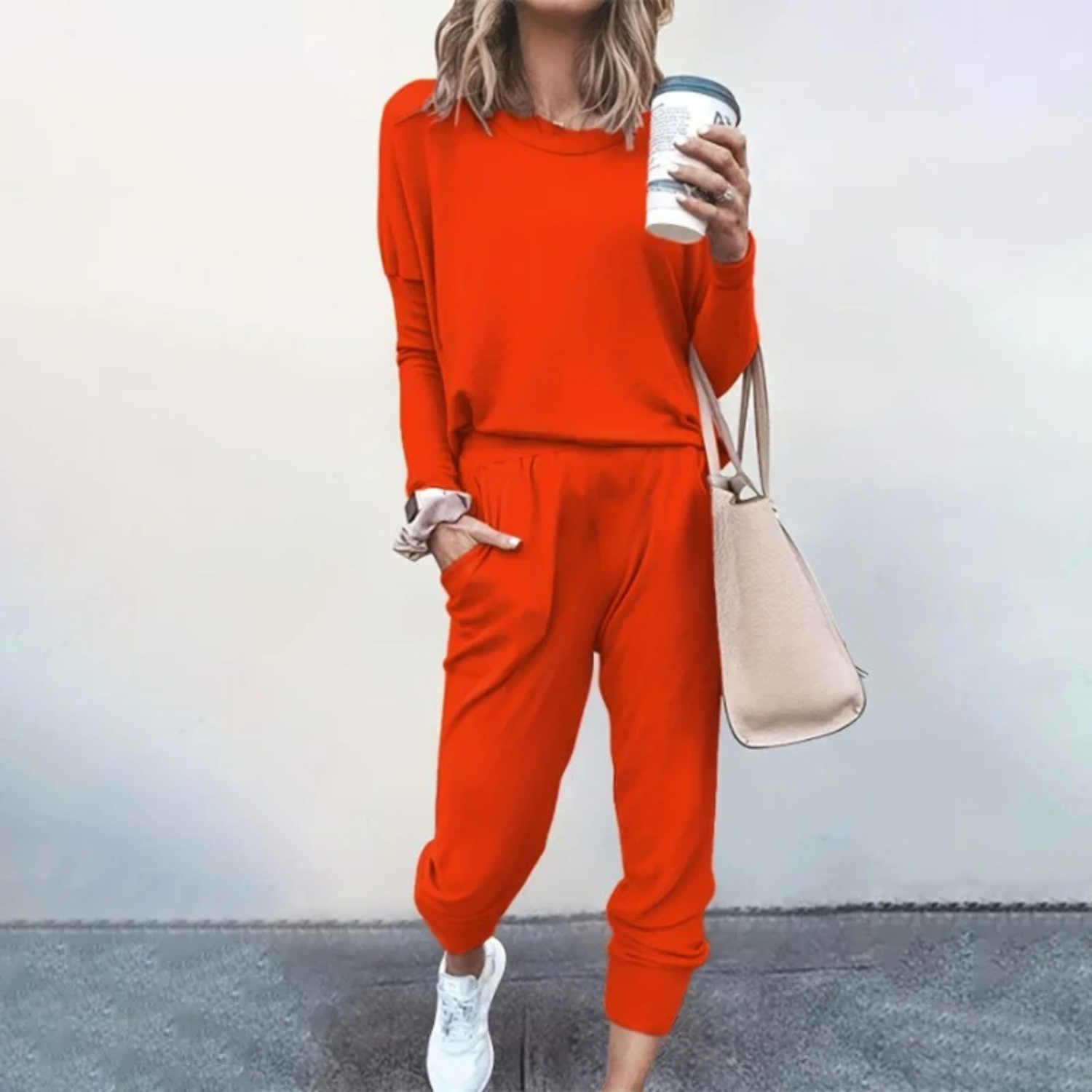 Victoria – Crew Neck Sweatshirt And Joggers Lounge Set