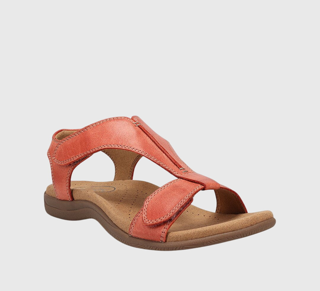 Isabella – T-Strap Cutout Flat Sandals