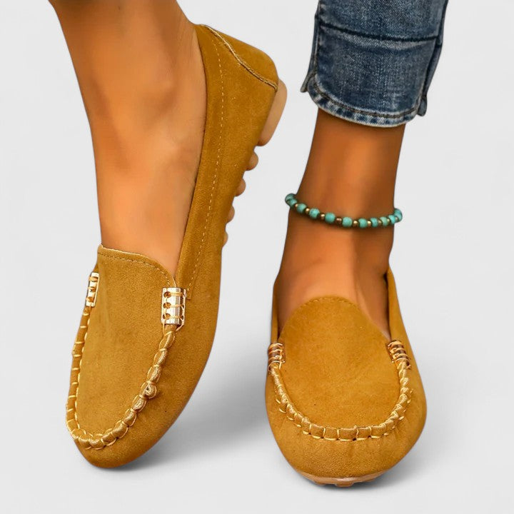 Reagen – Suede Moc Toe Driving Loafers